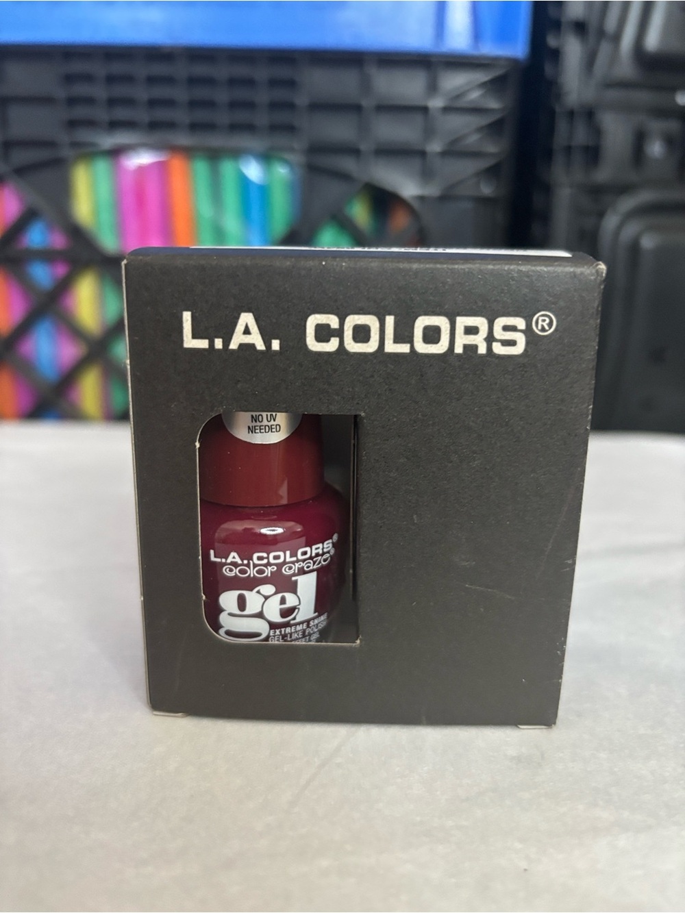 L.A. Colors Gel Nail Polish Duo - Creamy Ivory & Wine Red